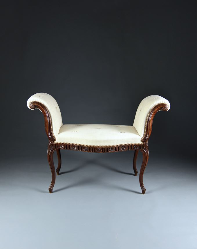 A Pair of George III Period Mahogany Window Seats Attributed To Mayhew &amp; Ince | MasterArt